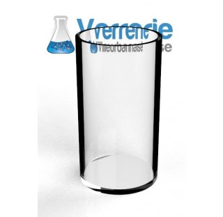 Tube fond plat diametre externe 42mm epaisseur 2.3mm longueur de 0 a 180mm Verrerie de laboratoire d
