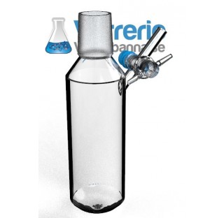 Tube Shlenk forme tube 250 ml rode male 29/32 avec robinet cle verre voie de 2,5 mm verre Pyrex verr