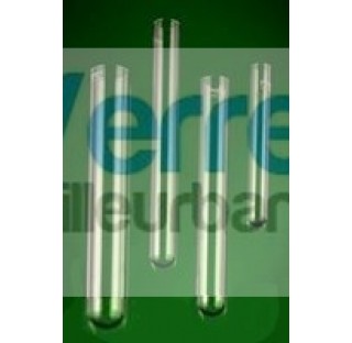 Tube fond rond diametre externe 100mm epaisseur 2,5mm longueur de 0 a 200mm Tube a essai Tube verre 