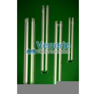 Tube a essai 15ml Diam 16 mm long 100 mm verre pyrex bord droit fond rond paquet de 100 vendu et pri