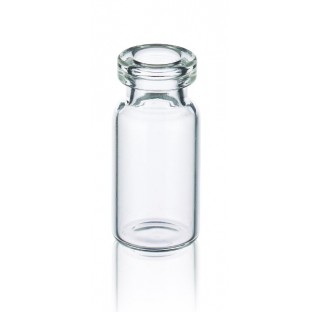 Fiole a serum tubulaire, 2 ml, verre borosilicate clair, goulot 7 mm DI x 13 mm DE (Boite de 144)