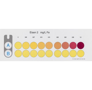 Kit de tests Ammonium Visocolor pour faibles concentrations, tests colorim‚triquesGraduations ammoni