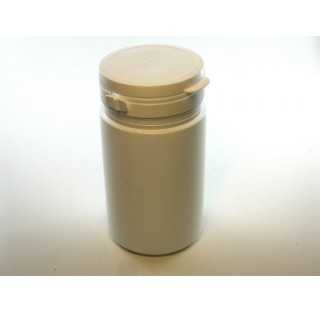 Pilulier 300 ml en PEHD blanc, inviolable bague P60