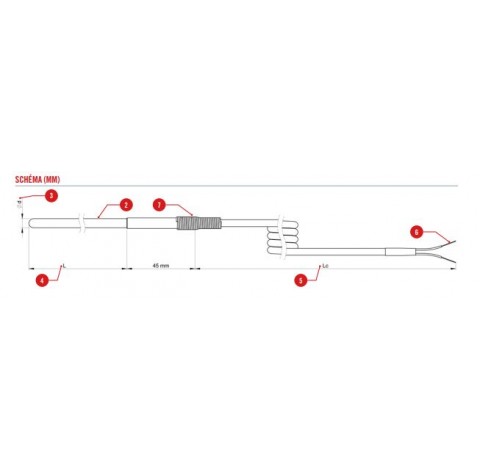 Extraflame - 004274000 - Tube Support Sonde