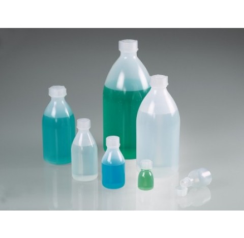Narrow-necked bio-bottles PE, Green LDPE, 1000 ml