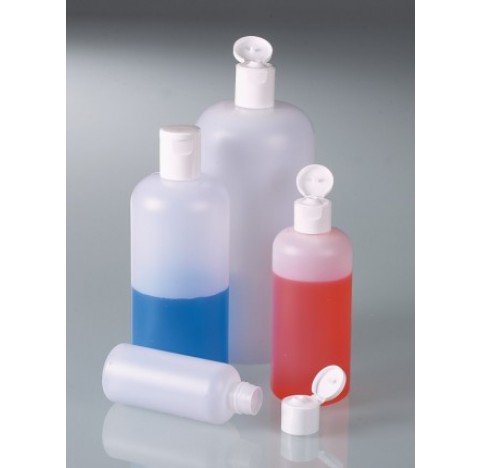 Round bottle w/ snap closure, HDPE, 1000 ml
