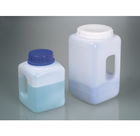 Wide-mouth container w/handle, HDPE, 4400ml, w/cap