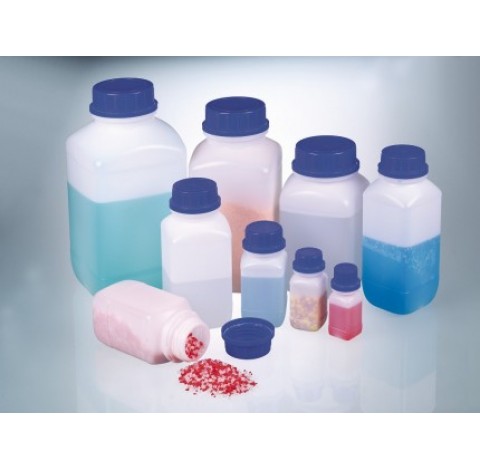 Wide-necked reagent bottle, HDPE, 2500 ml, w/ cap