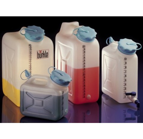 Wide-necked jerrycan, w/ thread, HDPE, 5 l, w/ cap