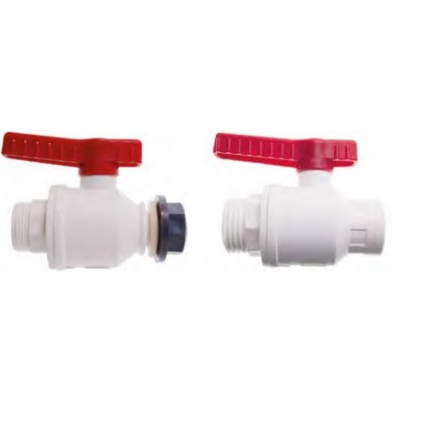 Ball valve food, 3/4 inner-M36x3 outer, NW 20 mm
