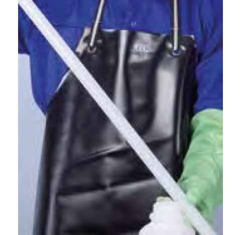 Plastic apron, PVC black, industry quality