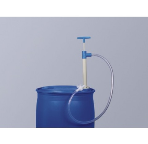 Discharge hose w/stopcock, 1,2 m, PP barrel pump