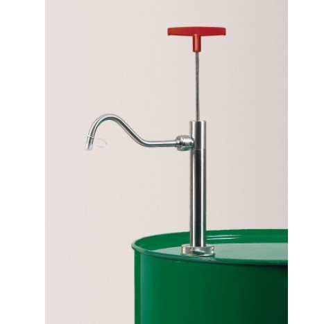 Discharge tube w/ cap nut, stainl. st. barrel pump