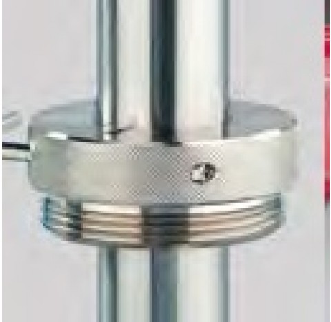Brass barrel screw joint, R2 steel fine, outer