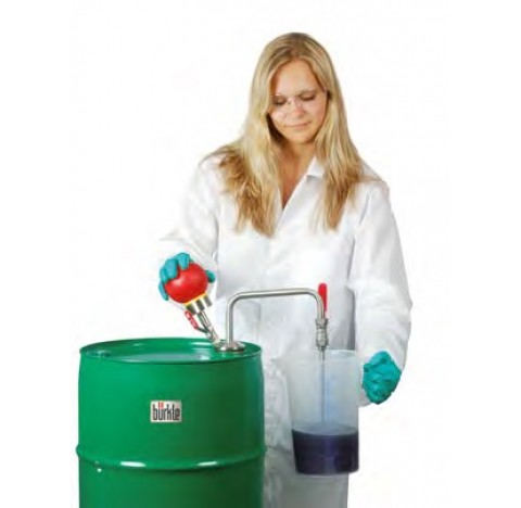 Solvent pump hand operated, 60 cm, 2 fine thread