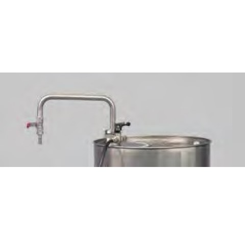 Solvent pump foot operated w/ discharge tube, 95cm