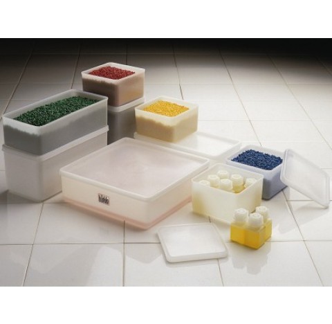 All-purpose box square, PE, 2000ml, L:255mm, w/cap