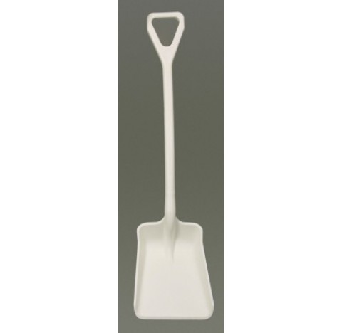 Shovel for foodstuffs, PP white, WxDxL 35x41x110cm