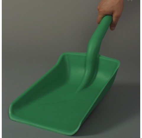 Hand shovel industry, PP green, LxW 32x25cm, 509 g