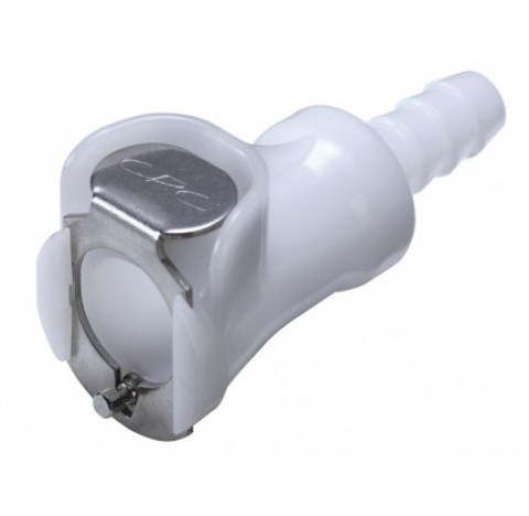 CPC coupling, POM, female, w/o valve, nozzle  8mm