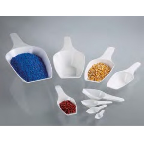 Measuring scoop, PP white, 10 ml, LxW 100x34 mm