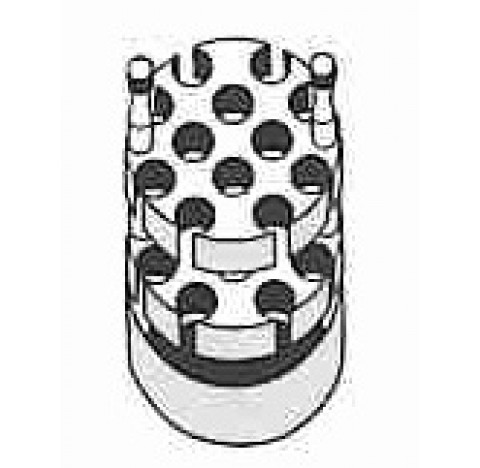 Portoir pour 12 x 3 ml diametre orifices : 12,5 mm longueur 54,5 mm Hettich