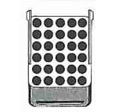 Adaptateur pour 30 x 7,5 - 15 ml diametre orifices 17,5 mm longueur 74 mm Hettich