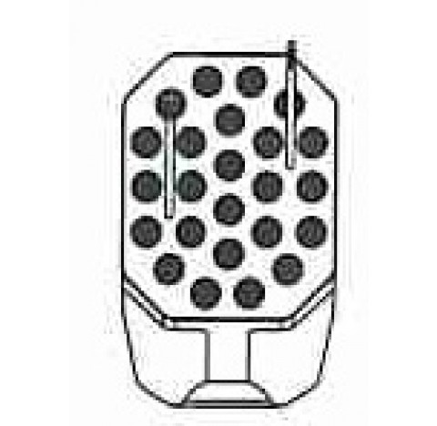 Portoir 24 places pour tubes Falcon 15 ml pour nacelle 5651 diametre d'orifice 17 mm longueur 60 mm 