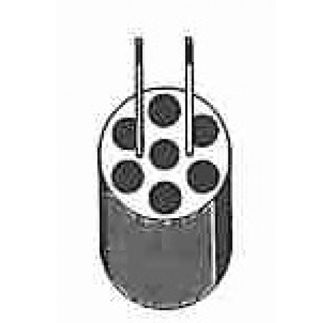 Portoir pour 7 x 1,6 - 7 ml diametre d'orifice 13,4 mm longueur 50 mm Hettich