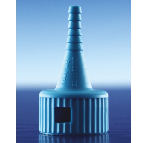Tubing part for adapters KA, with EPDM sealing 16 mm, hose connection 9 mm dark blue, ART.-No. 15-01