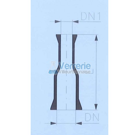 Adaptateur DN 40 RK et DN 25 RK longueur 100 mm