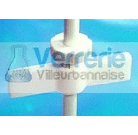 PTFE Adjustable Rotor, Flat Type, Imperial Shaft 1/4 , Rotor diam 3