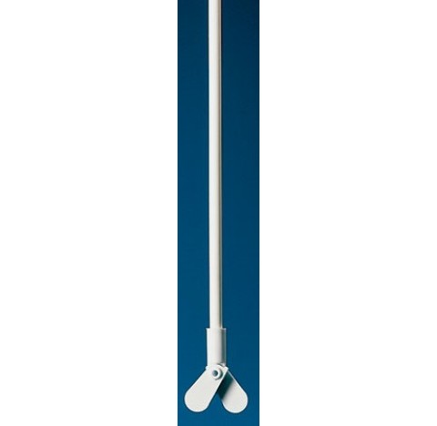 Stirring paddle ,polypropylene with two collapsable paddles fully extended width 98,5 mm , shaft dia