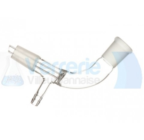 Vacuum adapter receiver socket 29/32 male and female with vacuum connector borosilicate 3.3
