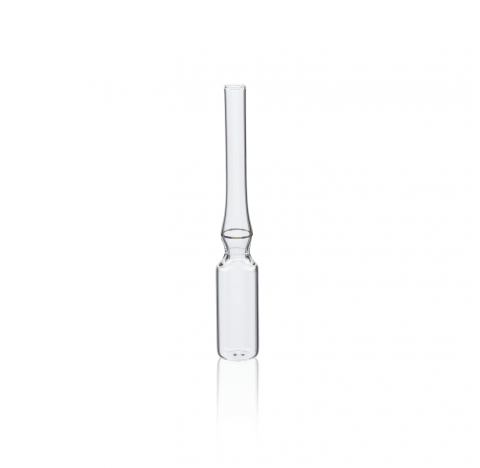 Ampoule pre-decoupee standard 5 ml en verre borosilicate brun (Boite de 144). WHEATON© clair et ambr