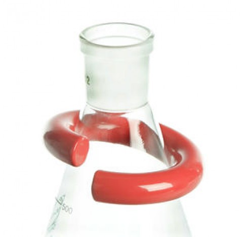 Weight ring internal diameter 50mm PVC-coated steel keeps vials Boiling flasks, Erlenmeyer Flask, Bo