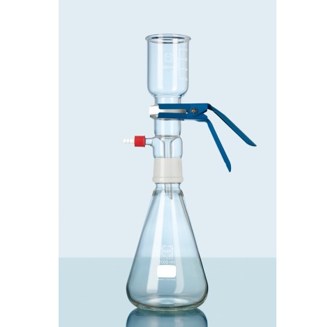 Duran filtration appartus, complete,1000 ml composed : vacuum flask 1 liter 45/40, Top part for DURA