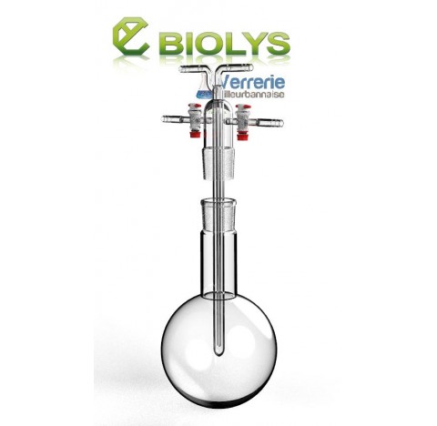 Sublimating apparatus 500 ml socket 34/35 and stopcock PTFE key 2,5 mm