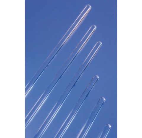 Rod glass stirrer diameter 3mm lenght 500 mm, cut and heated ,borosilicate 3,3
