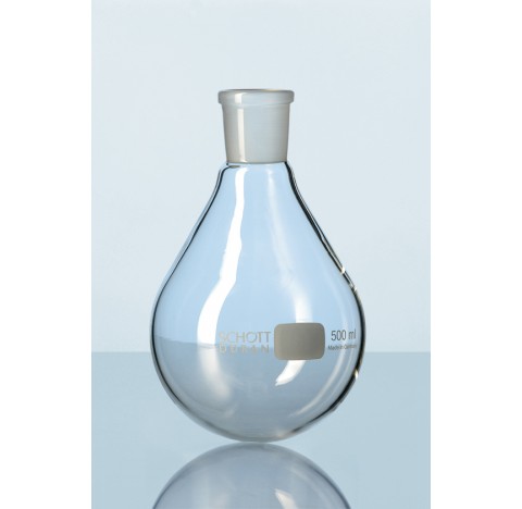 Duran Evaporating flask, pear shape, NS 29/32, 1000 ml diameter 126 mm height 210 mm sold by 10