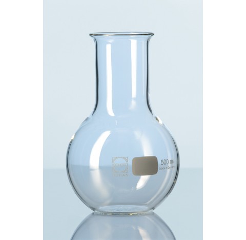 DURAN Flat bottom flask, wide neck, with beaded rim, 50 ml packing of 10