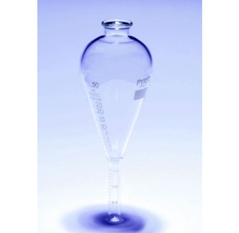 Tube a centrifuger 100ml ASTM forme poire