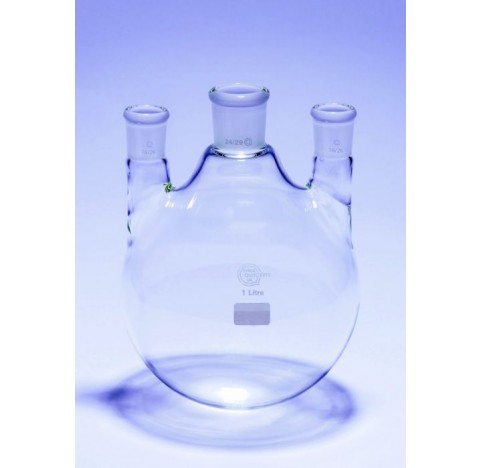Ballon a fond rond 6000ml CN45/40 2 tubulures laterales verticales CN29/32