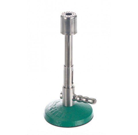 Bunsen burner Height 180 mm diameter of foot : 76 mm 1,53 KW , natural gas , 23 mbar , 120g/h air re