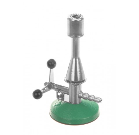 Bunsen burner with stopcock Height 160 mm diameter of foot : 78 mm 1,53 KW , natural gas , 23 mbar ,