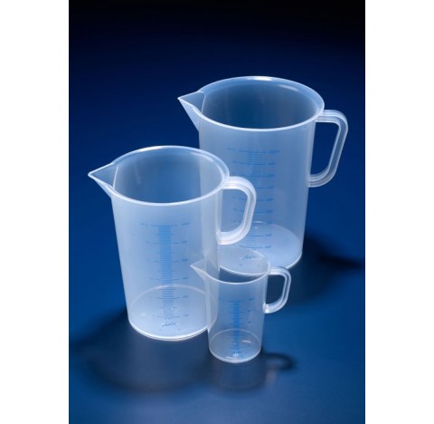 Carafe PP  graduee bleu 1000ml