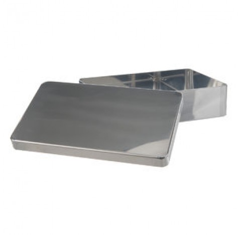 Instrument stray with lid dimensions LxWxH : 215x100x50 mm ,Stainless steel