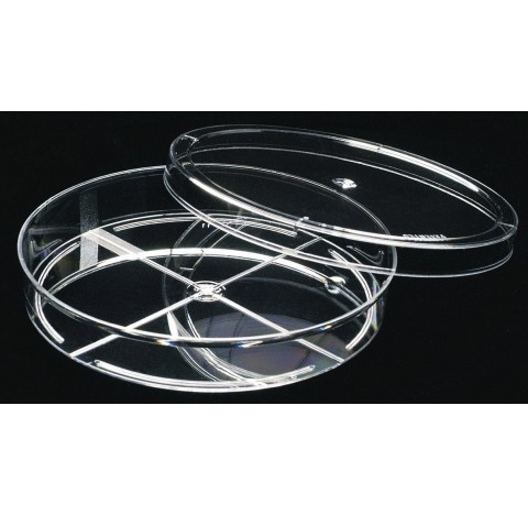 Boite de petri diametre 90 mm hauteur 15 mm, ALPPINE, semi-empilable, avec 4 events, sterile, 24 sac
