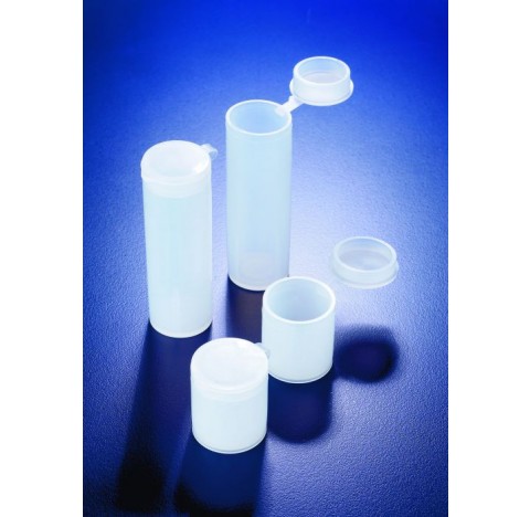 Boite specimen PE avec capsule soudee 5ml