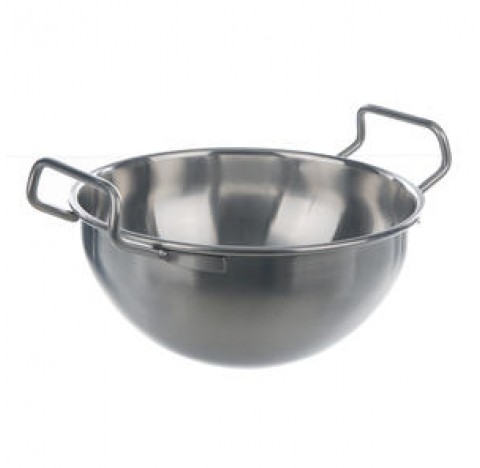 Bowl with handles 4 liters Up internal diameter 260 mm internal height 140 mm ,Stainless steel
